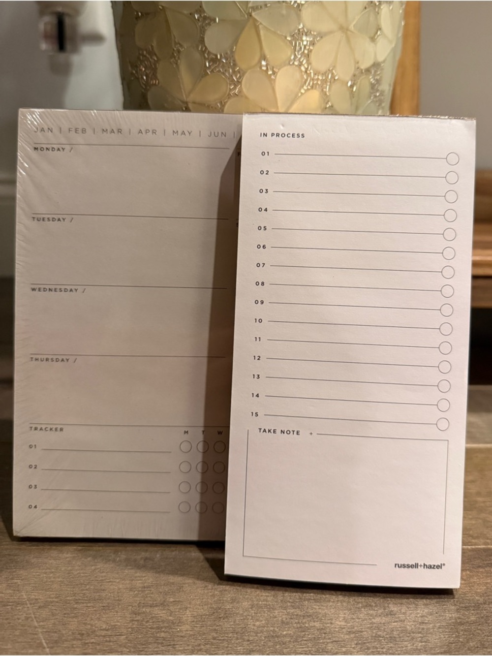 Russell+Hazel White Numbered Checklist Notepad